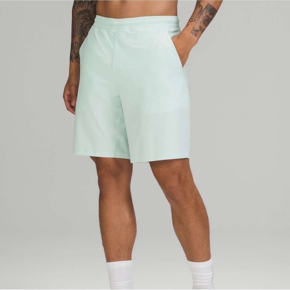 LULULEMON Pace Breaker Lined Shorts In Arctic Green 7” za